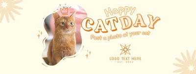 Furry Cat Is Here Facebook cover Image Preview