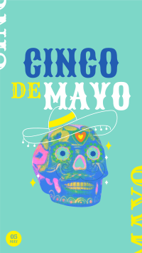 Skull De Mayo Facebook story Image Preview