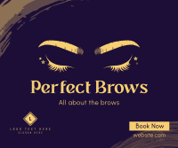 Perfect Beauty Brows Facebook Post Design