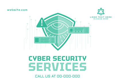 Cyber Security Services Postcard Image Preview