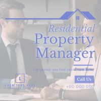 Property Manager at your Service Instagram Post Design