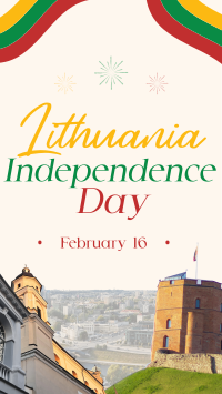 Rustic Lithuanian Independence Day Instagram Story Design
