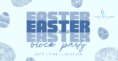 Easter Party Eggs Facebook ad Image Preview