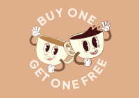 Coffee Buy One Get One  Postcard Image Preview