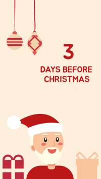 Santa Christmas Countdown Facebook Story Design