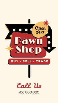 Pawn Shop Sign Instagram Reel Image Preview