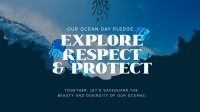 Ocean Day Pledge Animation Image Preview