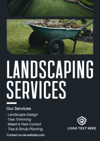 Landscaping Services Poster Design