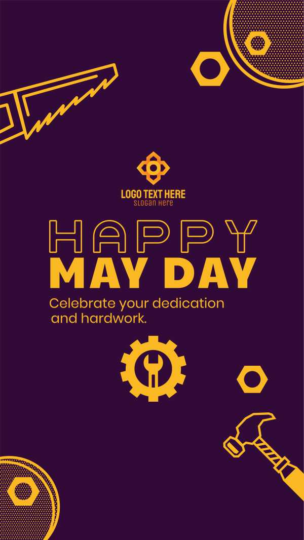 May Day Message Instagram Story Design