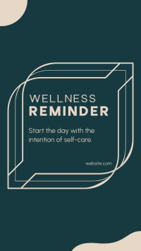 Wellness Self Reminder Instagram Reel Image Preview