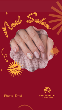 Trendy Nail Salon Facebook story Image Preview