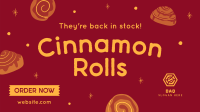 Quirky Cinnamon Rolls Facebook event cover Image Preview