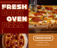 Yummy Brick Oven Pizza Facebook Post Design