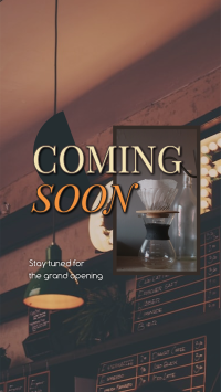 Cafe Opening Soon TikTok video Image Preview