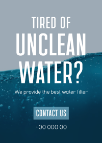 Water Filtration Poster Design