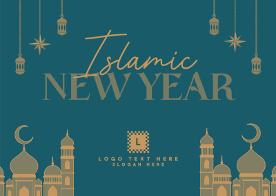 Islamic Celebration Postcard Image Preview