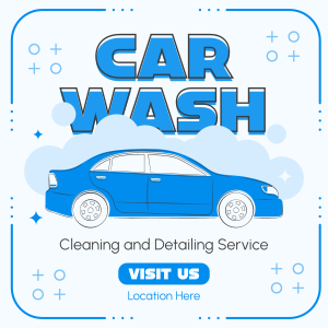 Car Cleaning and Detailing Instagram Post Image Preview