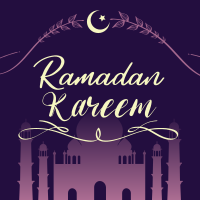 Ramadan Mosque Greeting Instagram Post Design