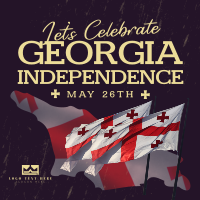 Let's Celebrate Georgia Independence Instagram post Image Preview