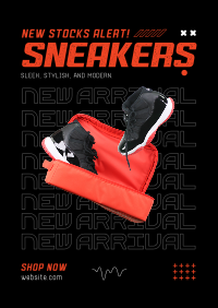 New Kicks Alert Poster Design