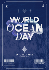 Y2K Ocean Day Poster Image Preview