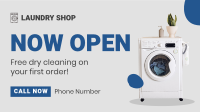 Laundry Shop Opening Facebook event cover Image Preview