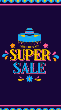 Cinco De Mayo Biggest Colorful Sale Instagram Story Design