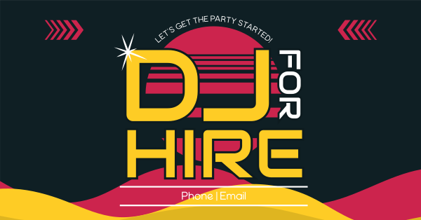 Event DJ Services Facebook Ad Design