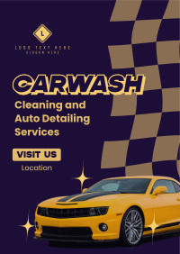 Carwash Cleaning Service Flyer Image Preview