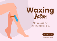 Waxing Salon Postcard Design