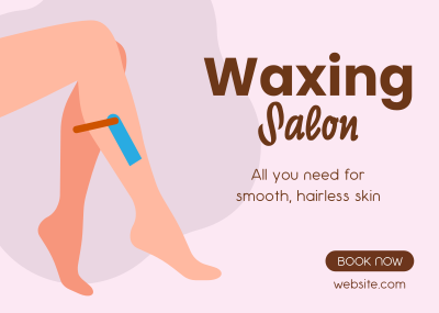 Waxing Salon Postcard Image Preview