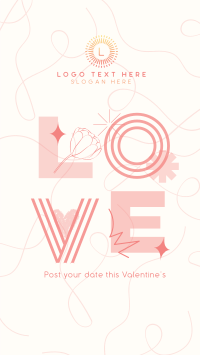 Valentine's Date Facebook Story Design