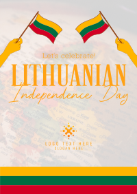 Modern Lithuanian Independence Day Poster Image Preview
