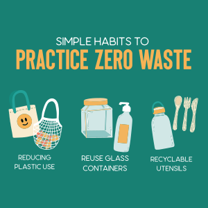 Simple Habits to Zero Waste Instagram post Image Preview