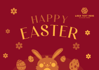 Egg-citing Easter Postcard Design
