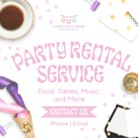 Party Rental Playful Instagram Post Preview