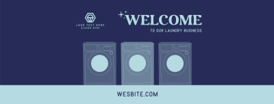 Laundry Store Hours Facebook cover Image Preview