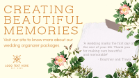 Beautiful Wedding Memories Facebook Event Cover Design