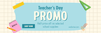 Teacher's Day Deals Twitter Header Design