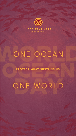 Clean World Ocean Day Awareness Instagram story Image Preview