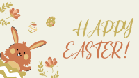 Cute Bunny Easter Facebook event cover Image Preview