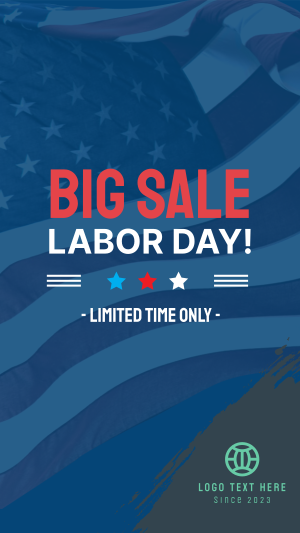 Big Sale Labor Day Facebook story Image Preview