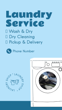 Laundry Services Instagram Story Design