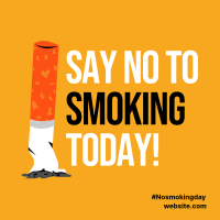 No To Smoking Today Instagram post Image Preview