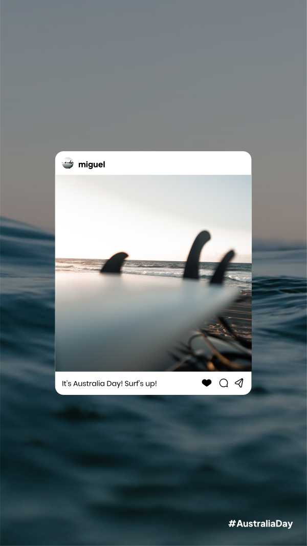 Surf’s Up Australia Instagram Story Design Image Preview