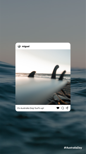 Surf’s Up Australia Instagram story