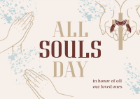 Prayer for Souls' Day Postcard Image Preview