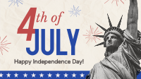 Fourth of July Greeting Facebook event cover Image Preview