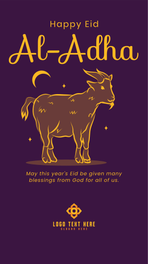 Eid Al Adha Goat Facebook story Image Preview