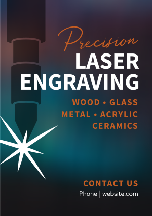 Precision Laser Engraving Flyer Image Preview
